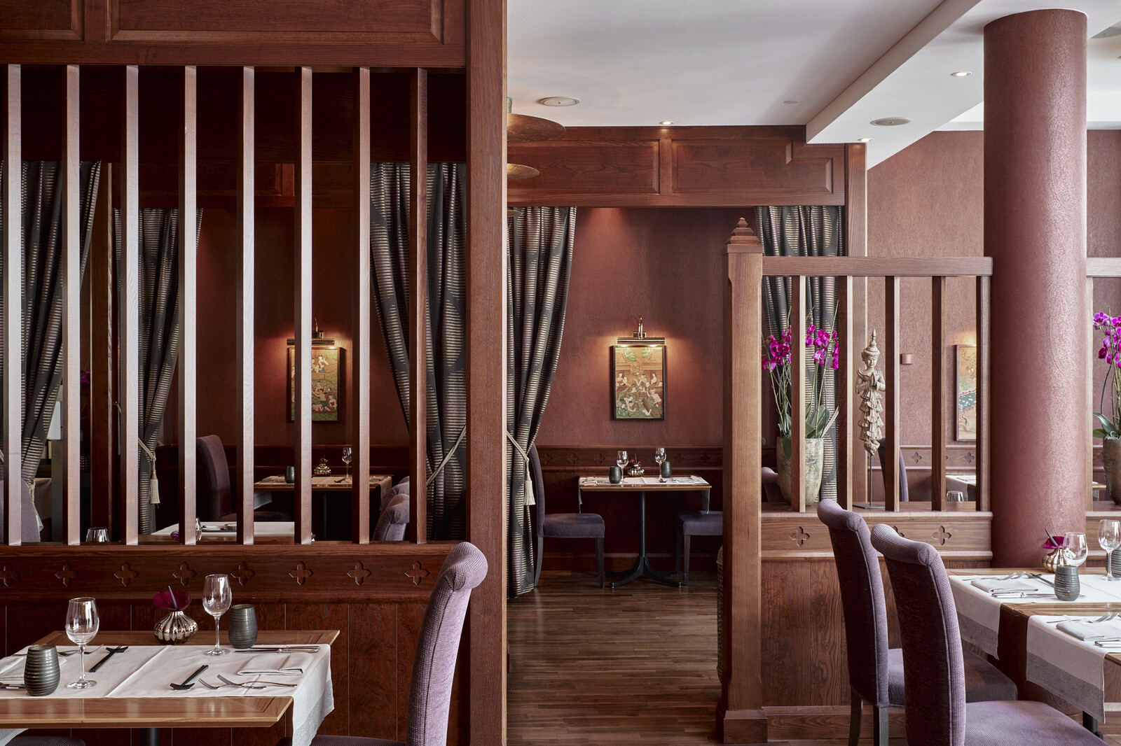 Das im asiatischen Stil gestaltete Restaurant Namun.