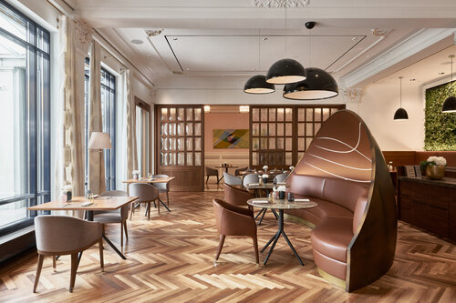 Der Essbereich des Restaurants Verve im Grand Resort Bad Ragaz.