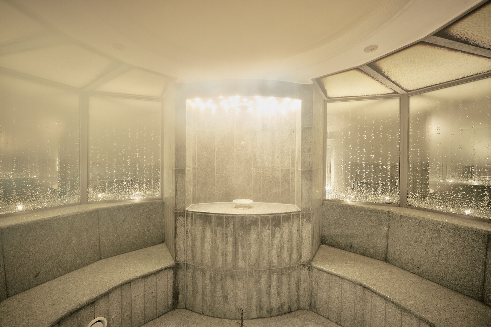 The steam bath in the Thermal Spa of the Grand Resort Bad Ragaz.