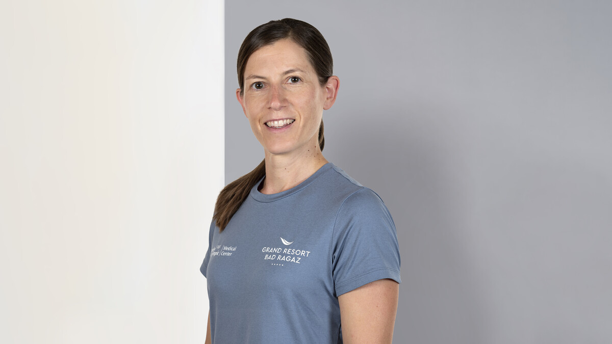 Portrait von Andrea Eggenberger, Physiotherapeutin bei Tamina Health
