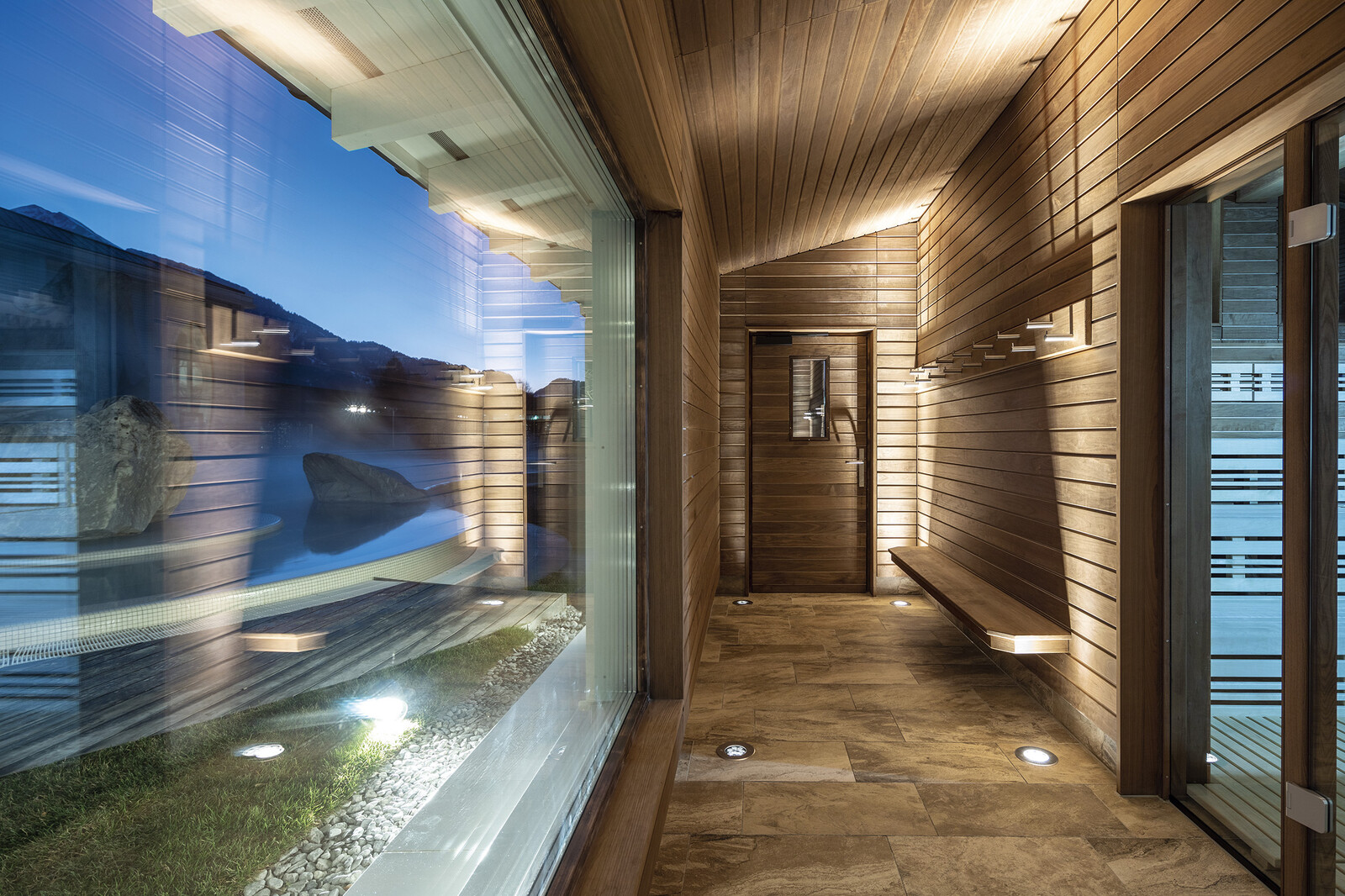 The Tamina Therme’s public non-nude sauna