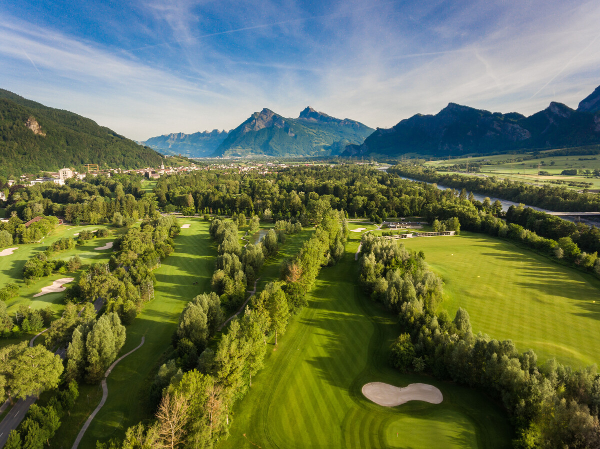 Golfplatz Sicht von oben
